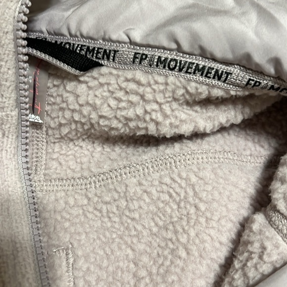 Free people wild & free fleece Jacket women size Sp oversized - Picture 7 of 9